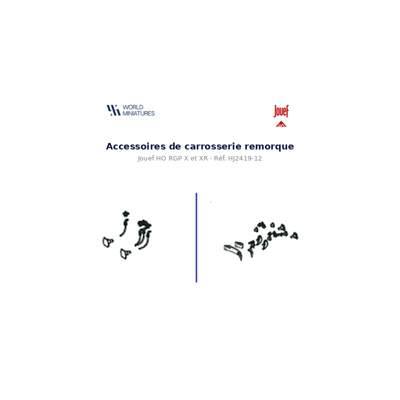 Jouef HO RGP X et XR – HJ2419-12 – Accessoires de Carrosserie remorque