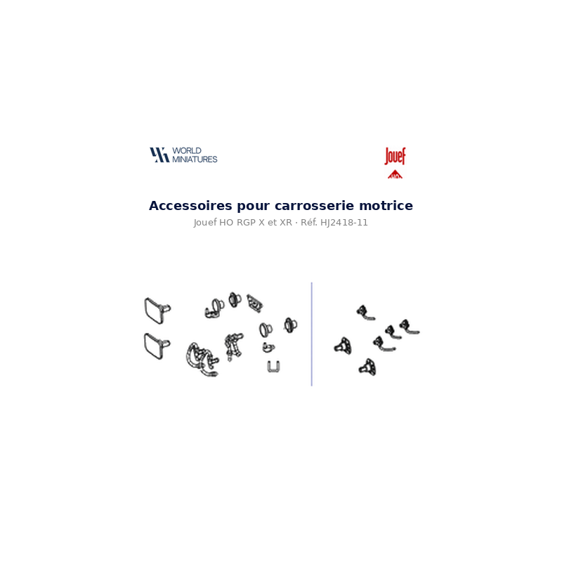 Jouef HO RGP X et XR – HJ2418-11 – Accessoires pour Carrosserie Motrice