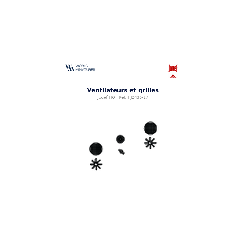 Jouef HO – HJ2436-17 – Ventilateurs et grilles