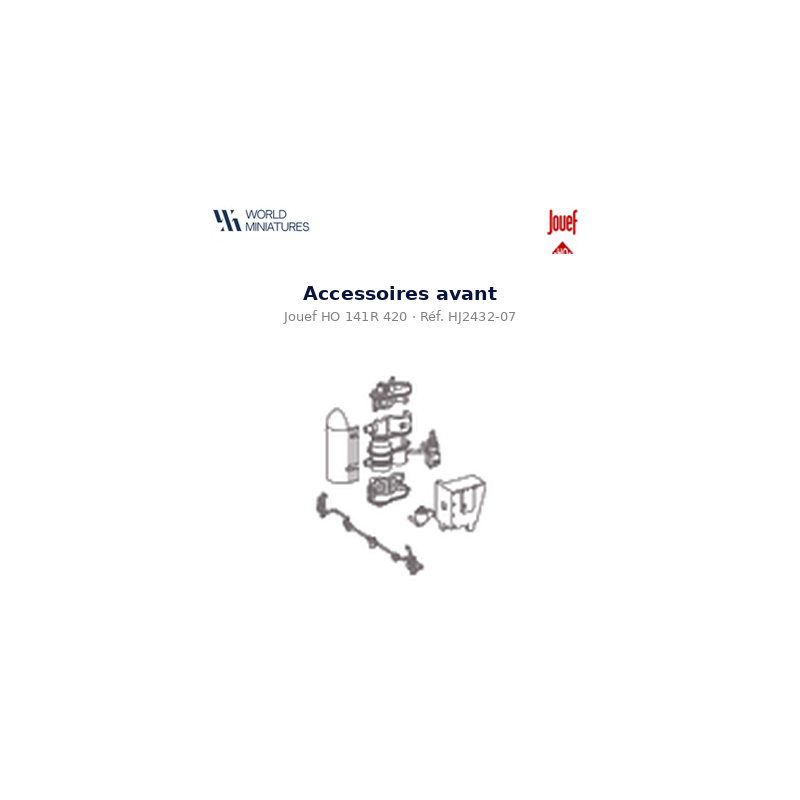 Jouef HO 141R 420 – HJ2432-07 – Accessoires avant