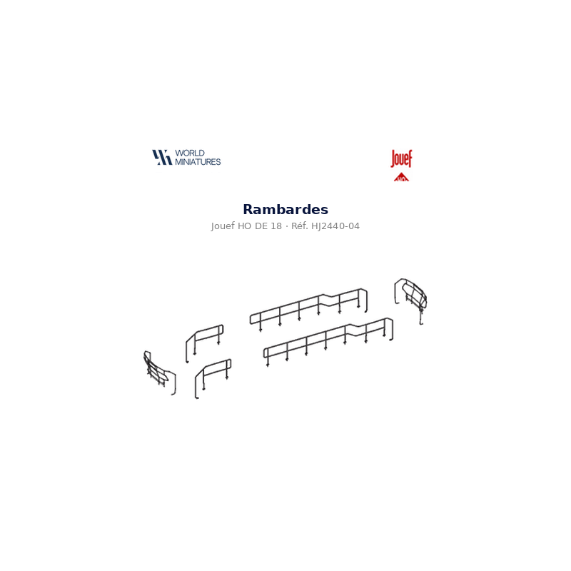 Jouef HO DE 18 – HJ2440-04 – Rambardes