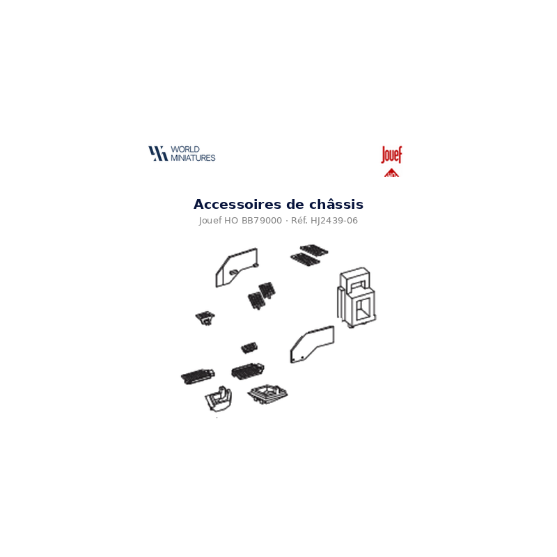 Jouef HO BB79000 – HJ2439-06 – Accessoires de châssis