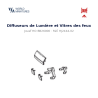 Jouef HO BB26000 – HJ2444-02 – Diffuseurs de Lumière et Vitres des feux