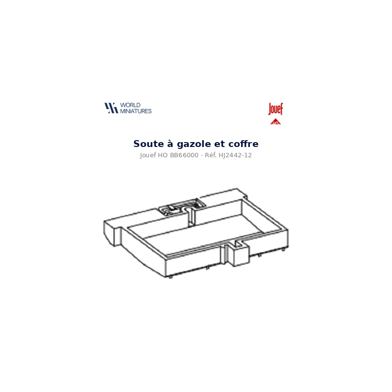 Jouef HO BB66000 – HJ2442-12 – Soute à gazole et coffre
