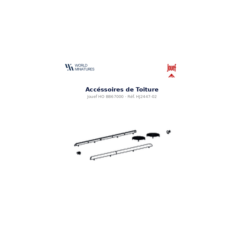 Jouef HO BB67000 – HJ2447-02 – Accéssoires de Toiture
