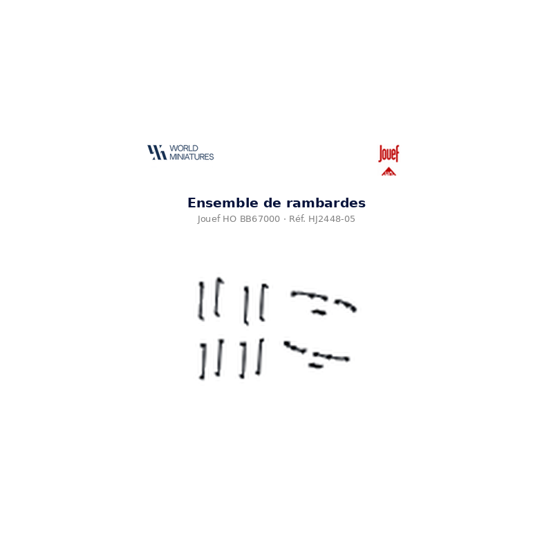 Jouef HO BB67000 – HJ2448-05 – Ensemble de rambardes