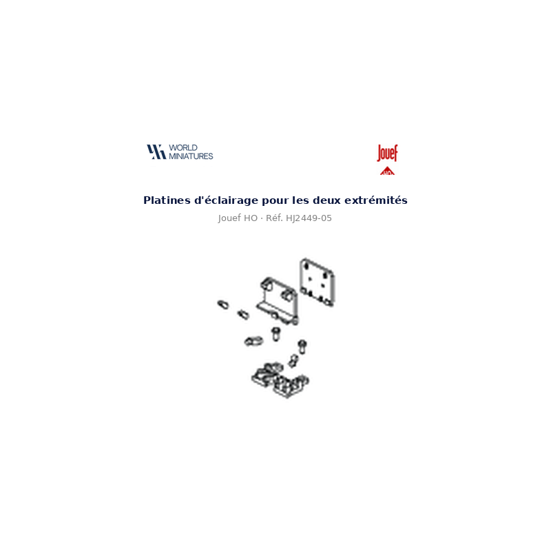 Jouef HO – HJ2449-05 – Platines d’éclairage pour les deux extrémités