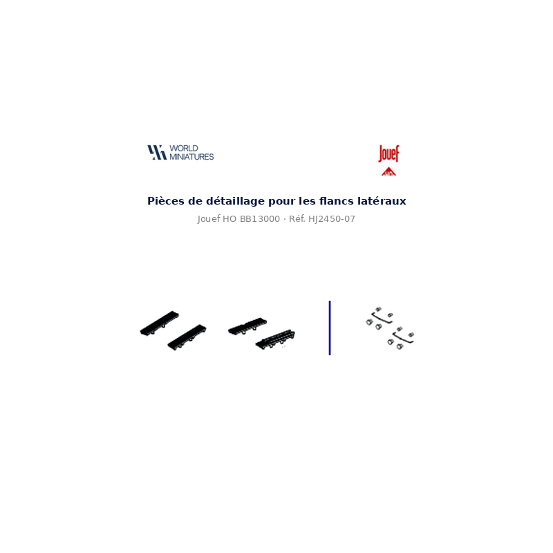 Jouef HO BB13000 – HJ2450-07 – Pièces de détaillage pour les flancs latéraux