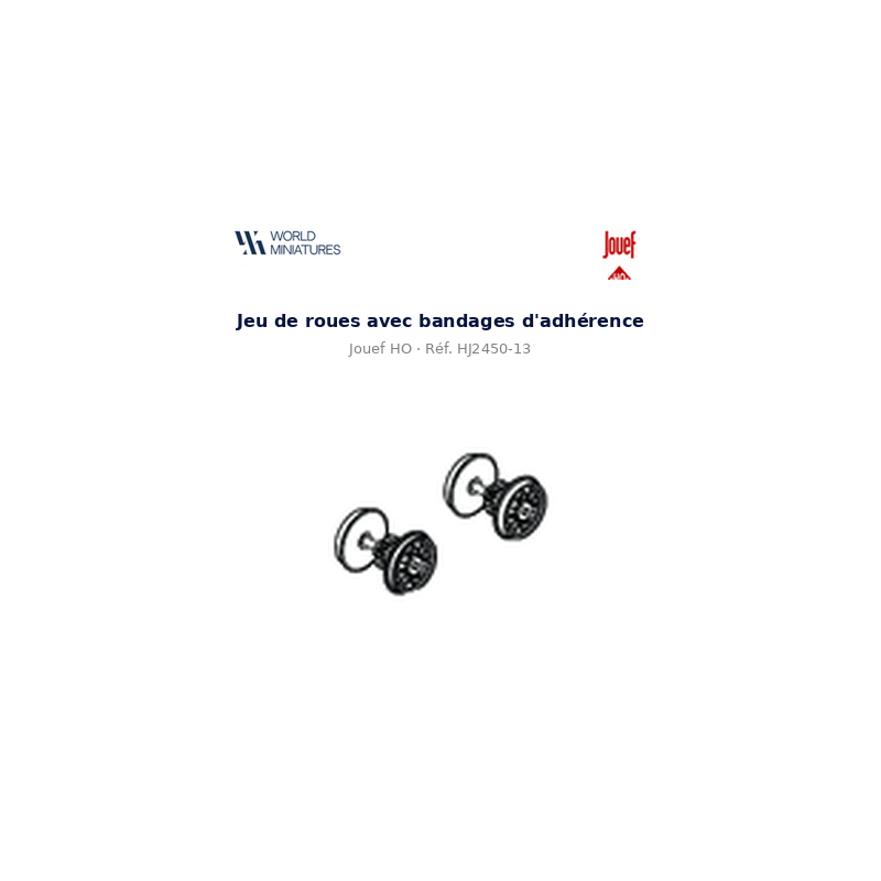 Jouef HO – HJ2450-13 – Jeu de roues avec bandages d’adhérence