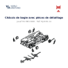 Jouef HO BB13000 – HJ2450-14 – Châssis de bogie avec pièces de détaillage