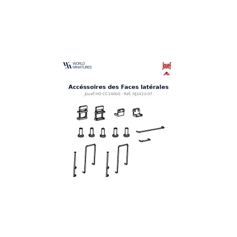 Jouef HO CC14000 - HJ2423 - 07  - Accéssoires des Faces latérales