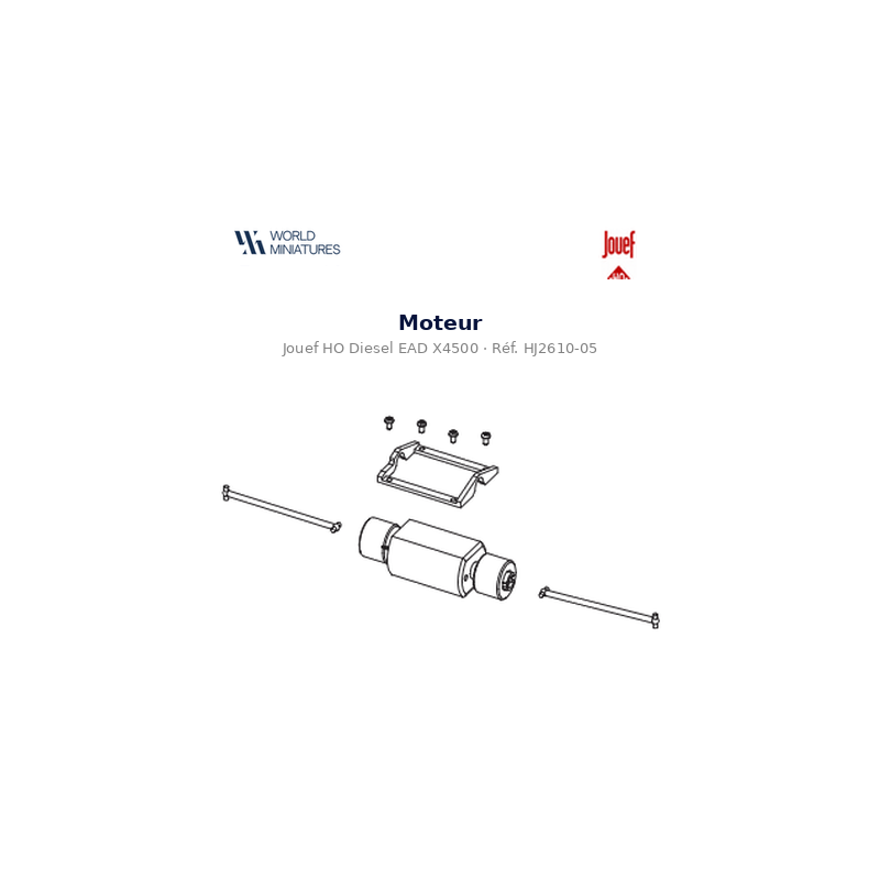 Jouef HO - HJ2610-05  Diesel EAD X4500 Moteur