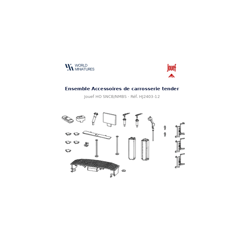 Jouef HO SNCB/NMBS - HJ2403-12  Ensemble Accessoires de carrosserie tender