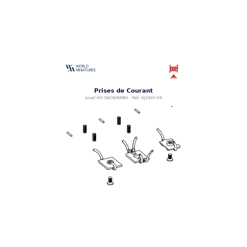 Jouef HO SNCB/NMBS – HJ2403-09 –  Prises de Courant