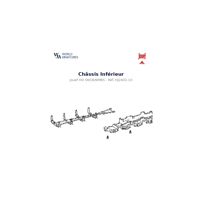 Jouef HO SNCB/NMBS – HJ2403-10 – Châssis Inférieur