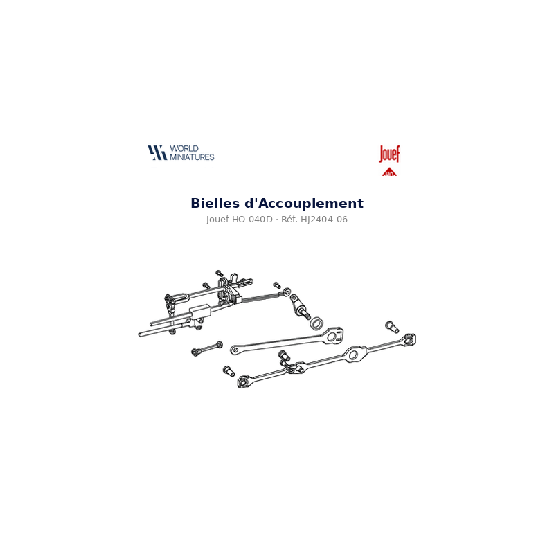 Jouef HO 040D – HJ2404-06 – Bielles d’Accouplement