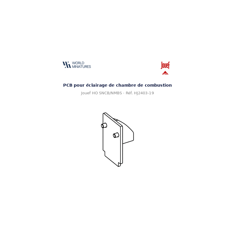 Jouef HO SNCB/NMBS – HJ2403-19 – PCB pour éclairage de chambre de combustion