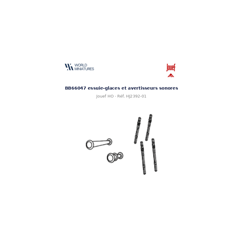 Jouef HO	HJ2392-01	BB66047 essuie-glaces et avertisseurs sonores