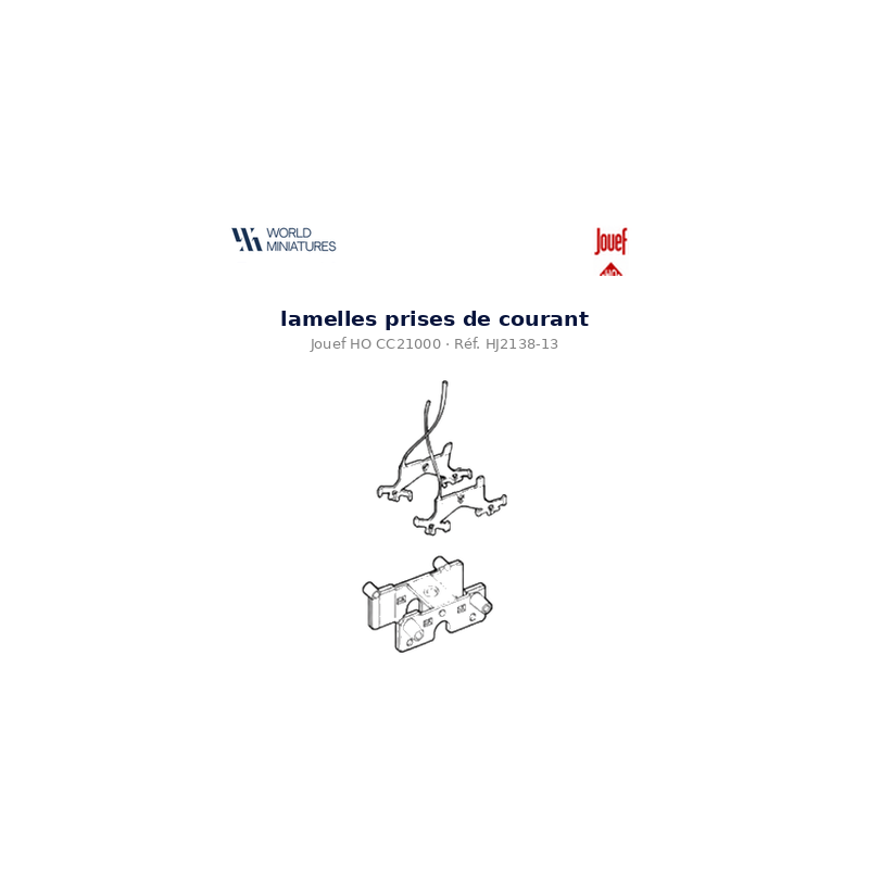 Jouef HO CC21000 - HJ2138-13 lamelles prises de courant