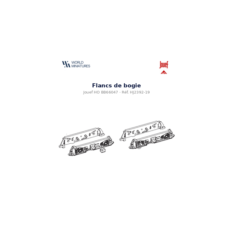 Jouef HO	HJ2392-19	BB66047 Flancs de bogie