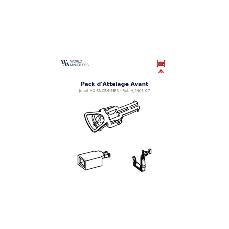 Jouef HO SNCB/NMBS – HJ2403‑07 – Pack d’Attelage Avant