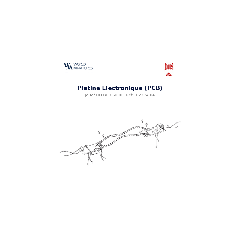 Jouef HO BB 66000 – HJ2374-04 – Platine Électronique (PCB)