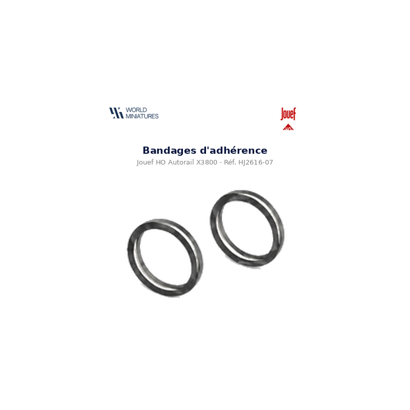 Jouef HO	HJ2616-07	Autorail X3800 Bandages d’adhérence
