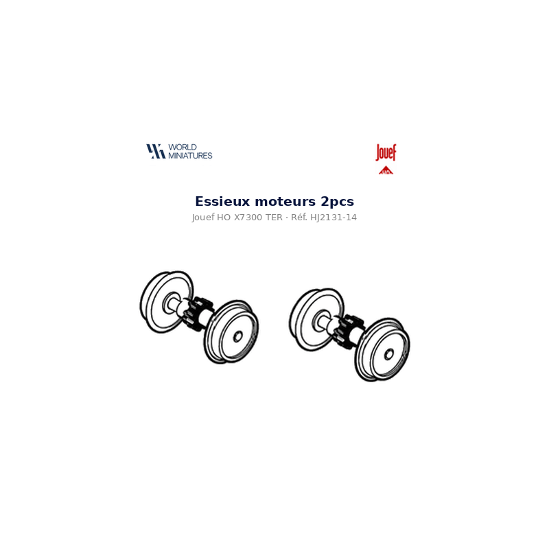 Jouef HO	HJ2131-14	X7300 TER  Essieux moteurs 2pcs
