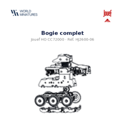 Jouef HO CC72000 Bogie complet