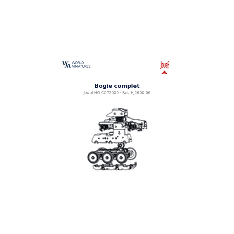 Jouef HO CC72000 Bogie complet