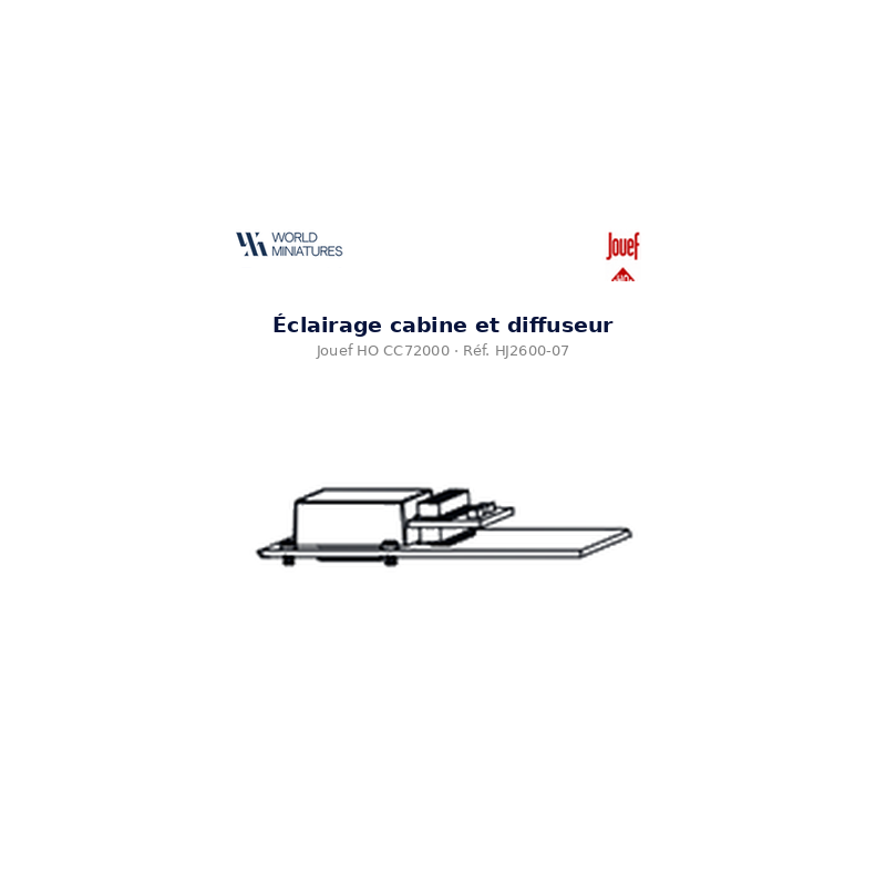 Jouef HO CC72000 Éclairage cabine et diffuseur