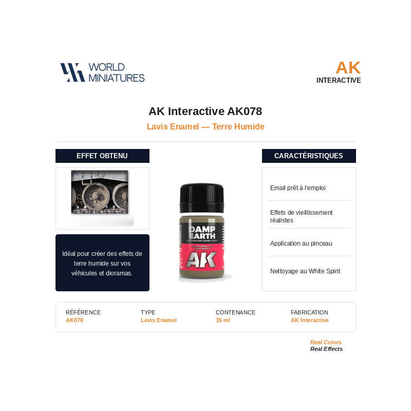AK Interactive AK078 – Terre Humide – 35 ml