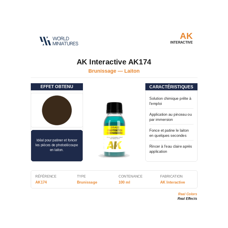 AK Interactive AK174 – Brunissage Laiton – 100 ml