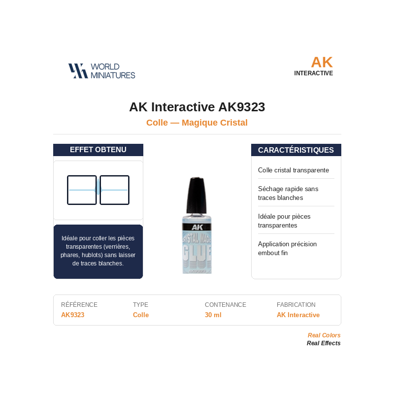 AK Interactive AK9323 – Colle Magique Cristal – 30 ml