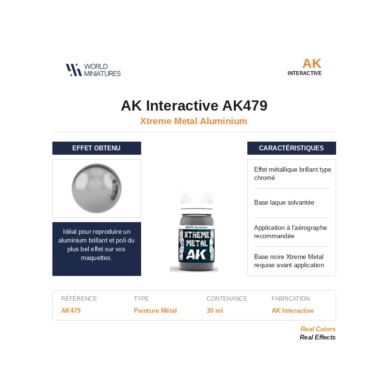 AK Interactive AK479 – Xtreme Metal Aluminium – 30 ml