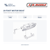AJM Models D081 – Bateau à moteur de 20 pieds – 1/350