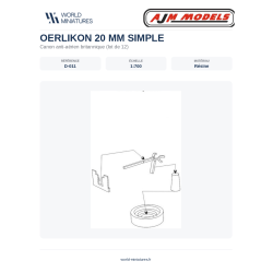AJM Models D011 – Oerlikon...