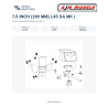 AJM Models D037 – Canon 7,5 pouces (190 mm) L45 SA Mk I – 1/700