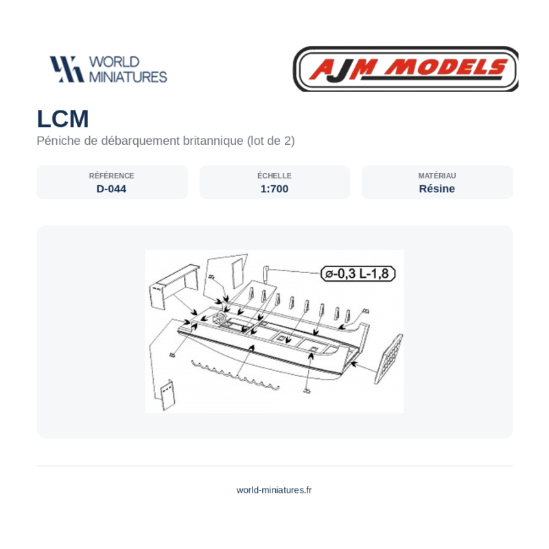 AJM Models D044 – LCM – 1/700