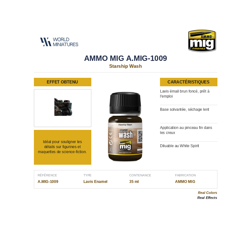 AMMO MIG 1009 – Lavis Starship Wash – 35 ml
