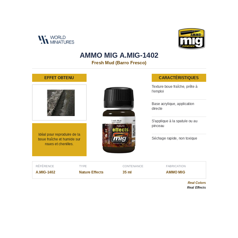AMMO MIG 1402 – FRESH MUD - 35ML