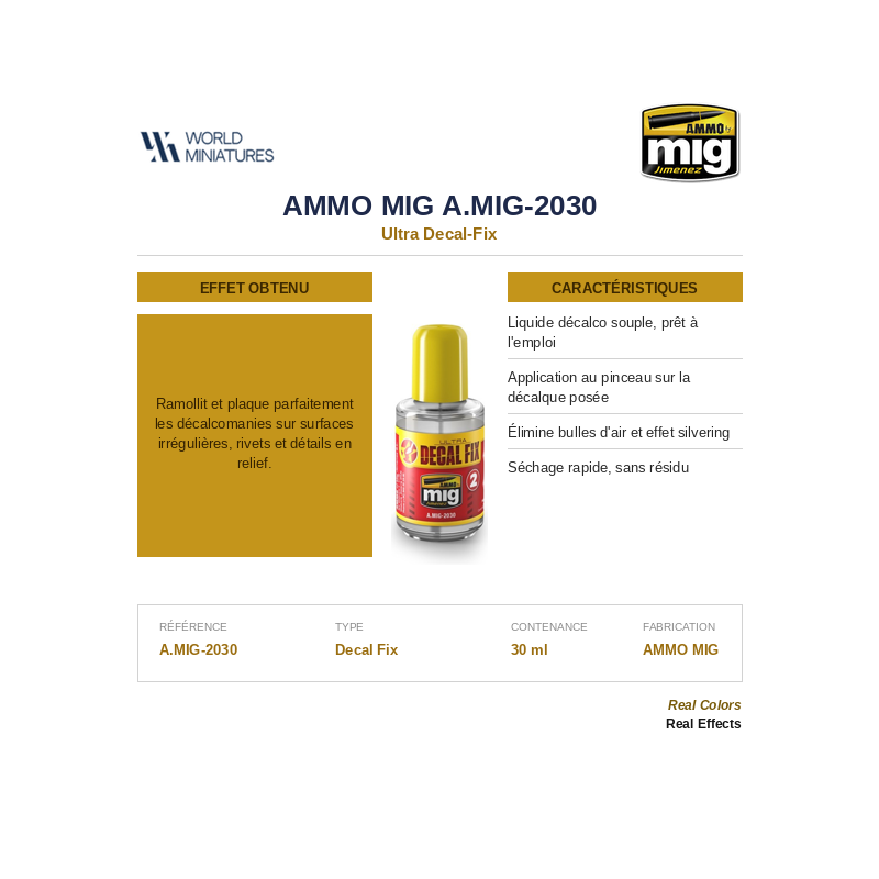 AMMO MIG 2030 – Ultra Decal-Fix – 30 ml