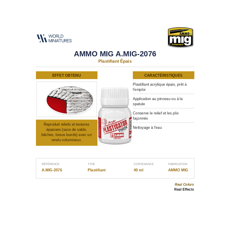 AMMO MIG 2076 – Plastifiant Épais – 40 ml