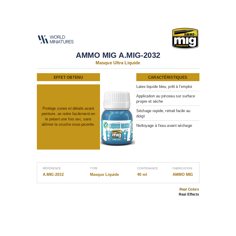 AMMO MIG 2032 – Masque Ultra Liquide – 40 ml