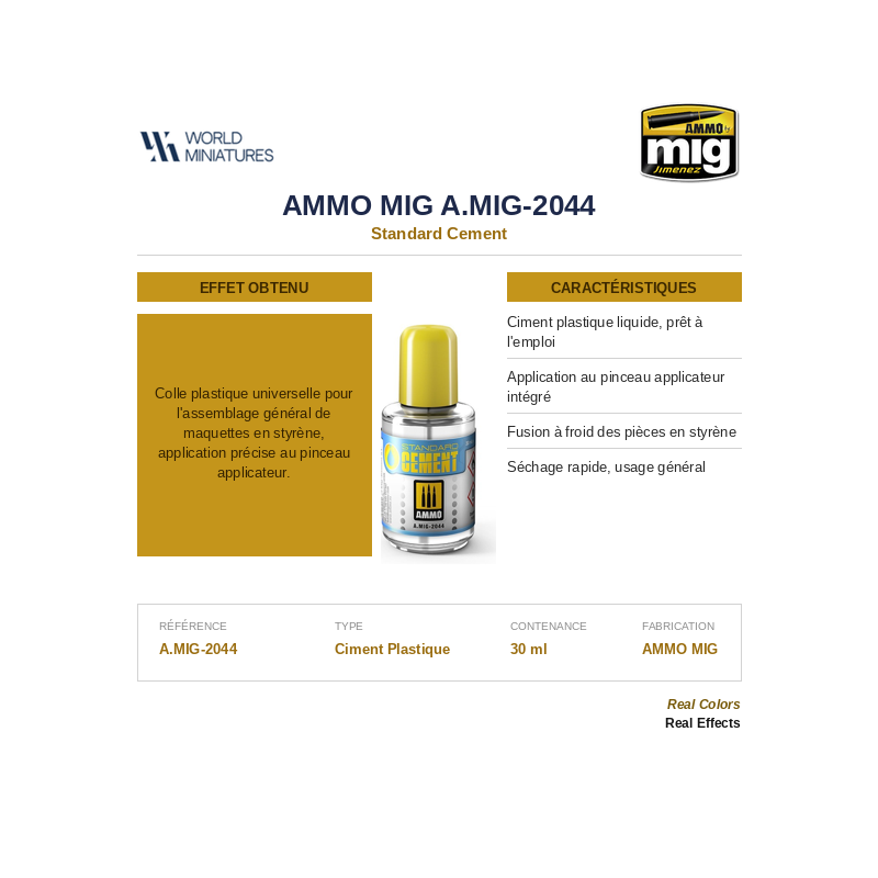 AMMO MIG 2044 – Standard Cement – 30 ml