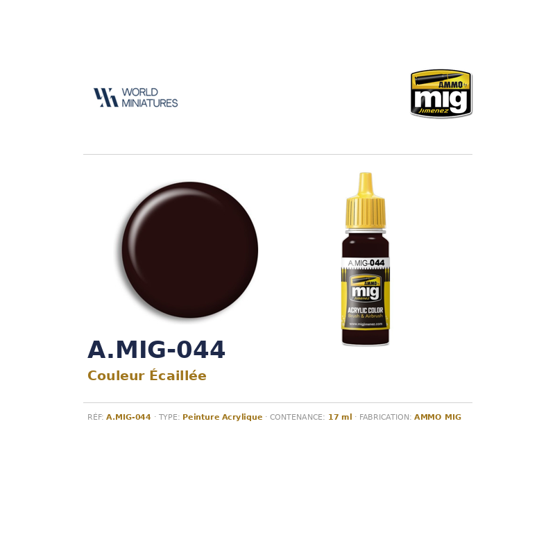 AMMO MIG 044 – Couleur Écaillée – 17 ml
