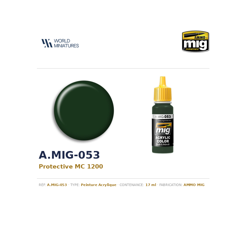 AMMO MIG 053 – Protective MC 1200 – 17 ml