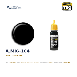 AMMO MIG 104 – Noir Lavable...