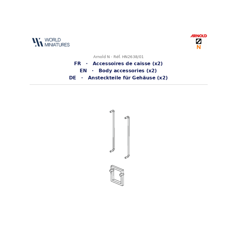 Arnold N	HN2638/01	Diesel ASF livrée Verte/rouge accessoires de caisse
