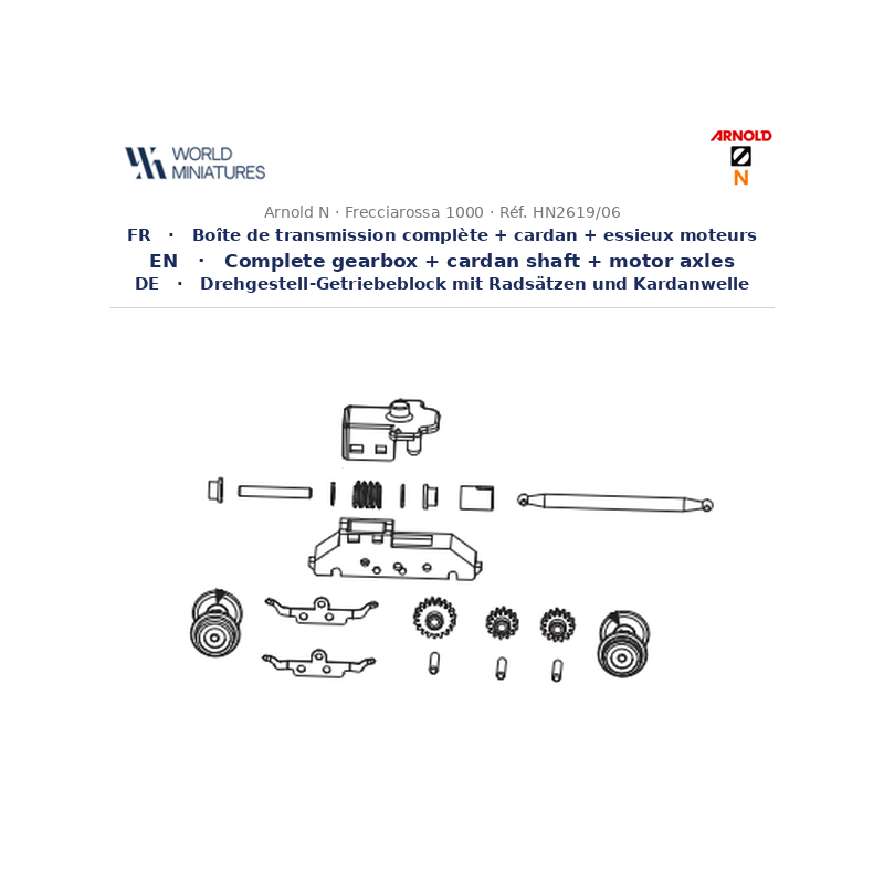 Arnold N	HN2619/06	FS Trenitalia engrenages + cardan + essieux